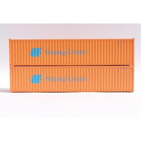 Jacksonville 40 ft. N Scale Hapag Lloyd Containers, 2PK JTC405349